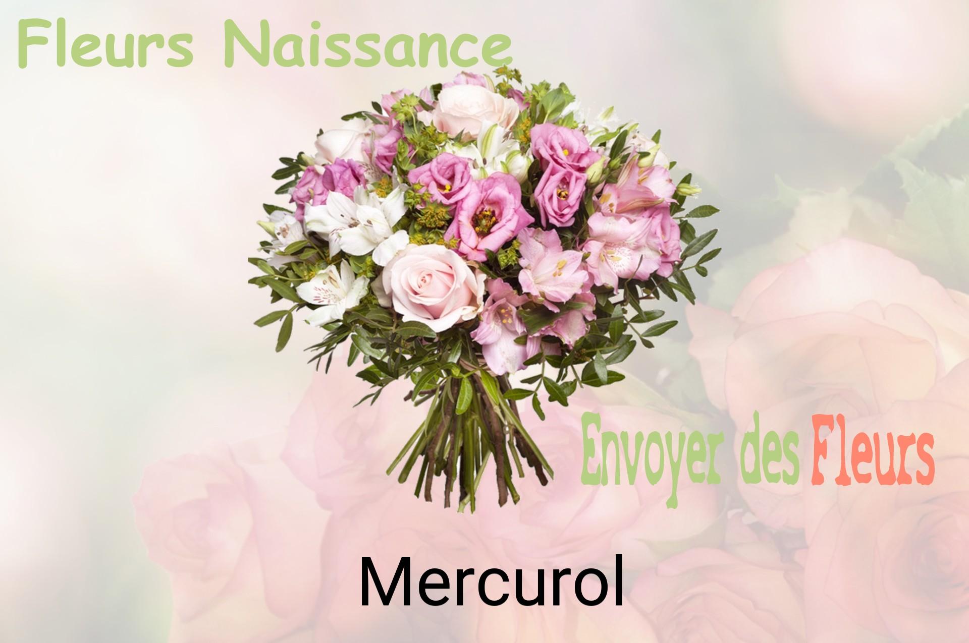 Bouquet de fleurs de naissance livré à Mercurol